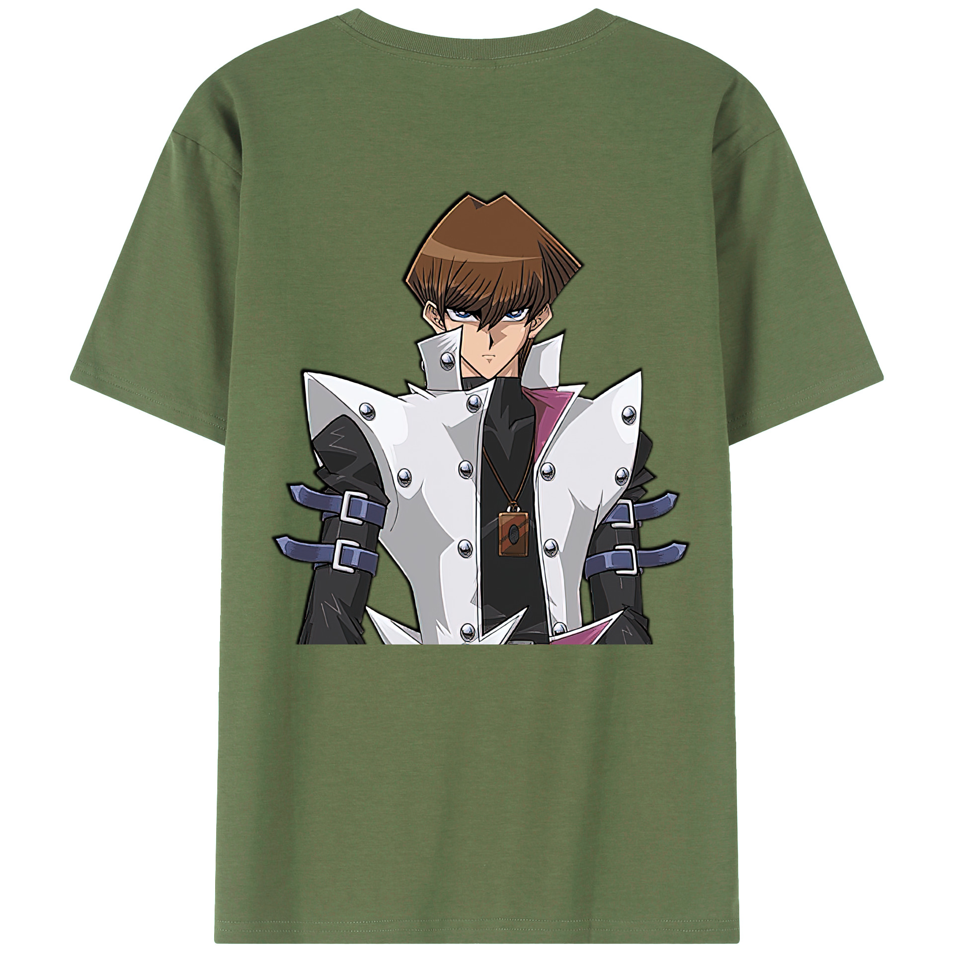 （画像用） 遊☆戯☆王 Yu-Gi-Oh! 綿100％ メンズ半袖Tシャツ（バックプリント） 通気性